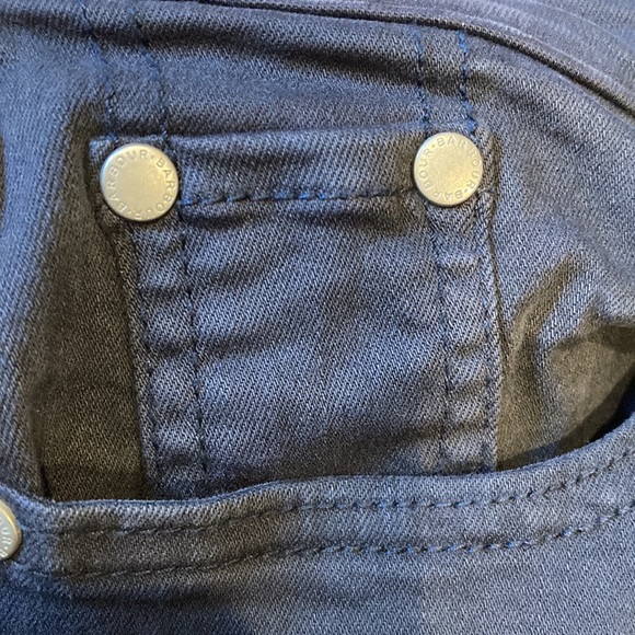 BARBOUR 2/4 Navy Essential Slim Jeggings Trousers Jeans Twill Stretch - Picture 11 of 14